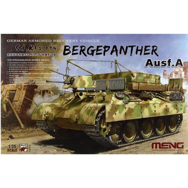 1/35 Alman Sd.Kfz.179 Bergepanther Ausf.A Zırhlı Aracı Maketi, Meng SS015