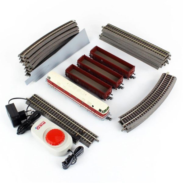 Starter Set “Alex” Hercules Diesel Loco W. 2 Passenger Cars A-Track W. Railbed, Piko 57138 - Görsel 2