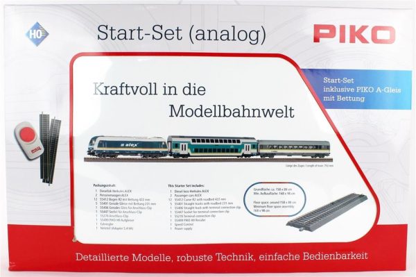 1/87 Alex Hercules Yolcu Treni V. Dönem Model Tren Başlangıç Seti, Piko 57139