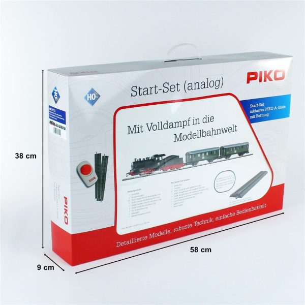 Starter Set Passenger Train Db With Steam Loco + Tender A-Track W. Railbed, Piko 57112 - Görsel 5