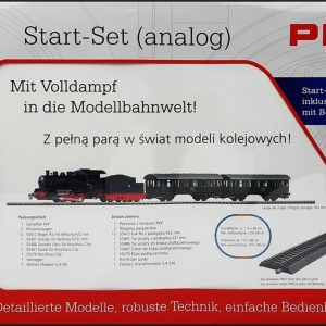 Starter Set Passenger Train With Steam Loco Pkp A-Track W. Railbed, Piko 97933