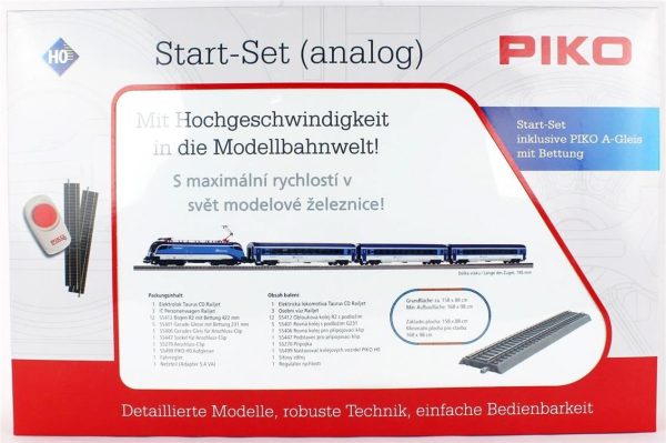 1/87 RailJet Yolcu Treni VI. Dönem Analog Model Tren Başlangıç Seti, Piko 57179