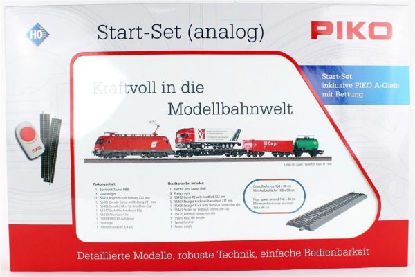 1/87 Taurus Yük Treni V. Dönem Analog Model Tren Başlangıç Seti, Piko 57177