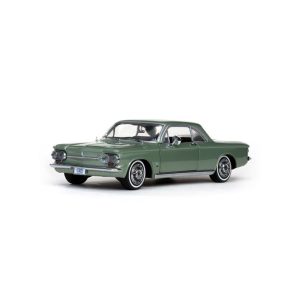 1/18 1963 Chevrolet Corvair Coupe Defne Yeşili Diecast Araba, Sunstar 1483