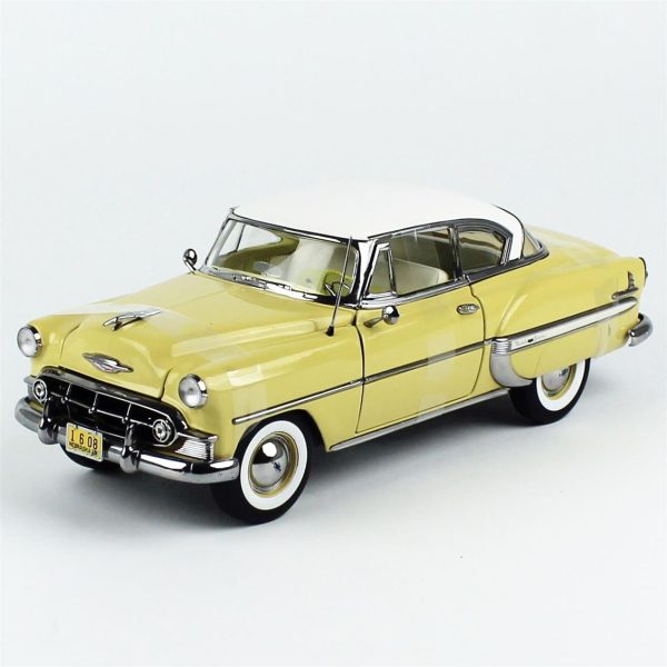 1/18 1953 Chevrolet Bel Air Hard Top Coupe Altın Rengi Diecast Araba, Sunstar 1608 - Görsel 2