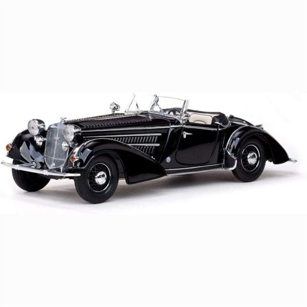 1/18 1939 Horch 855 Roadster Siyah Diecast Araba, Sunstar 2401