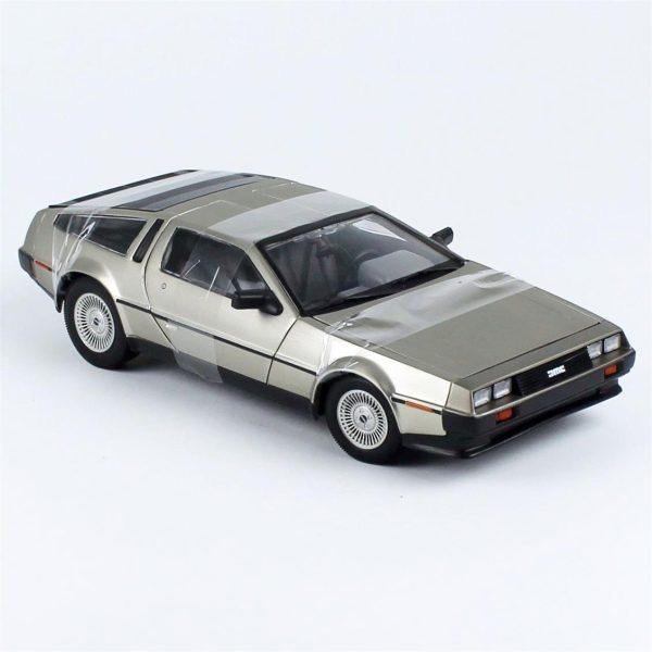 1/18 1981 De Lorean DMC 12 Coupe Krom Renk Diecast Araba, Sunstar 2701