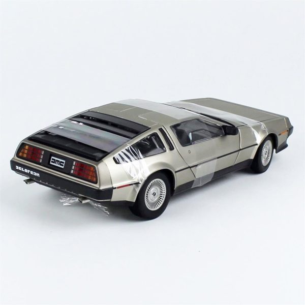 1/18 1981 De Lorean DMC 12 Coupe Krom Renk Diecast Araba, Sunstar 2701 - Görsel 4