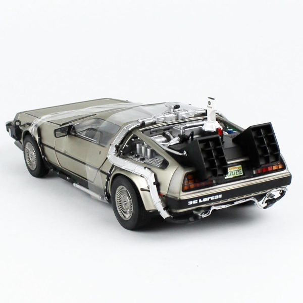 1/18 Delorean (Geleceğe Dönüş II) Krom Renk Diecast Araba, Sunstar 2710 - Görsel 3