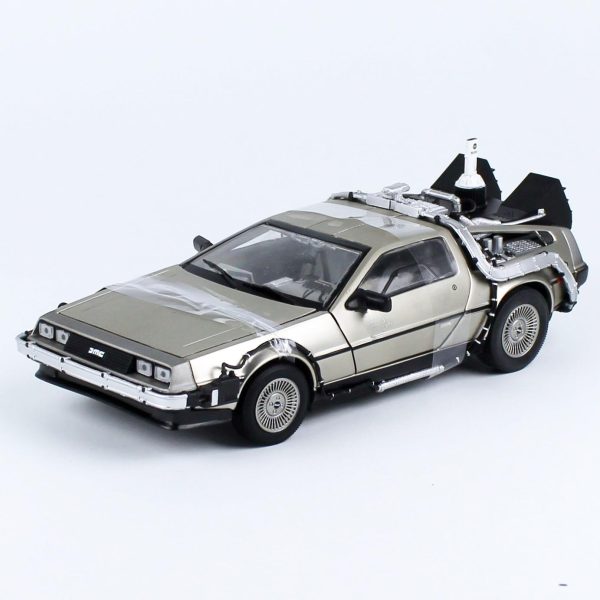 1/18 Delorean (Geleceğe Dönüş II) Krom Renk Diecast Araba, Sunstar 2710 - Görsel 2