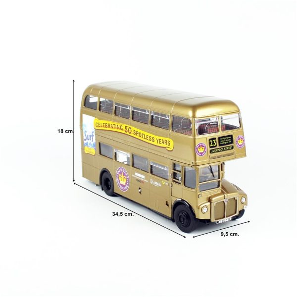 1/24 1986 Routemaster 50.Yıl Altın rengi Diecast Araba, Sunstar 2942 - Görsel 5