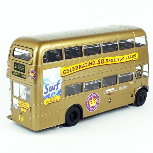 1/24 1986 Routemaster 50.Yıl Altın rengi Diecast Araba, Sunstar 2942 - Görsel 4