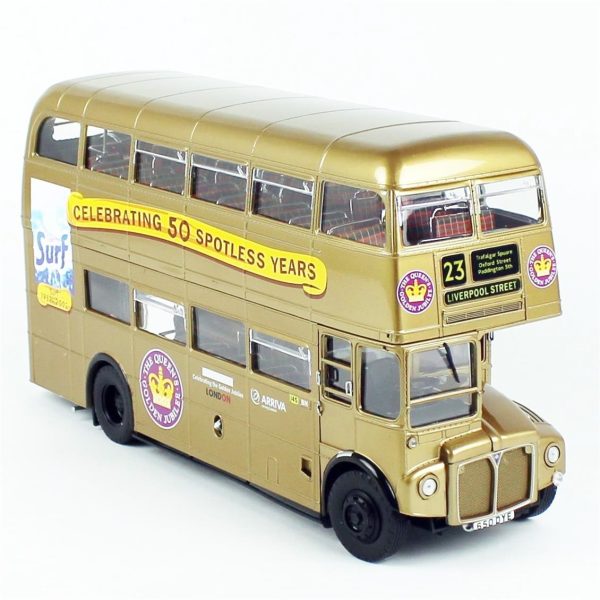 1/24 1986 Routemaster 50.Yıl Altın rengi Diecast Araba, Sunstar 2942