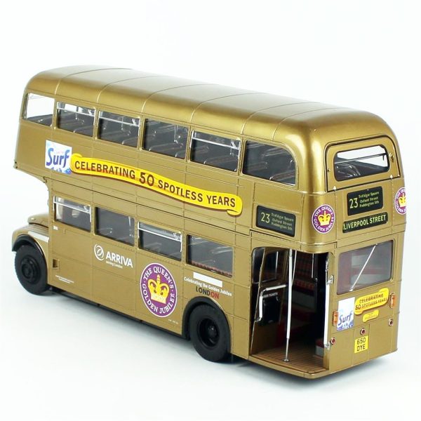 1/24 1986 Routemaster 50.Yıl Altın rengi Diecast Araba, Sunstar 2942 - Görsel 3