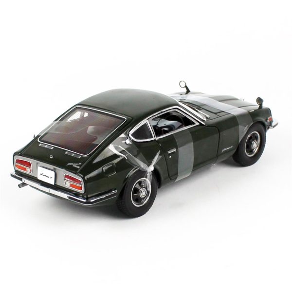 1/18 1970 Fairlady Z (S30) Koyu Yeşil Diecast Ralli Araba Modeli, Sunstar 3514R - Görsel 4