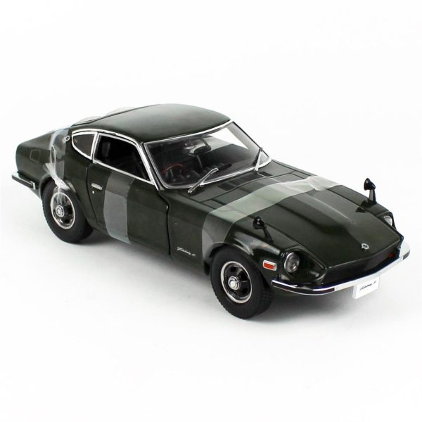 1/18 1970 Fairlady Z (S30) Koyu Yeşil Diecast Ralli Araba Modeli, Sunstar 3514R