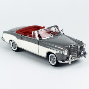 1/18 1958 Mercedes Benz 220SE Open Convertible Gri/Beyaz Diecast Araba, Sunstar 3575