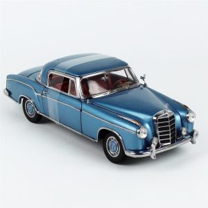 1/18 1958 Mercedes-Benz 220 SE Coupe Açık Mavi metalik Diecast Araba, Sunstar 3592