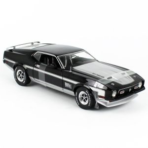 1/18 1971 Ford Mustang MACH 1 Kuzgun Siyahı Diecast Araba, Sunstar 3639