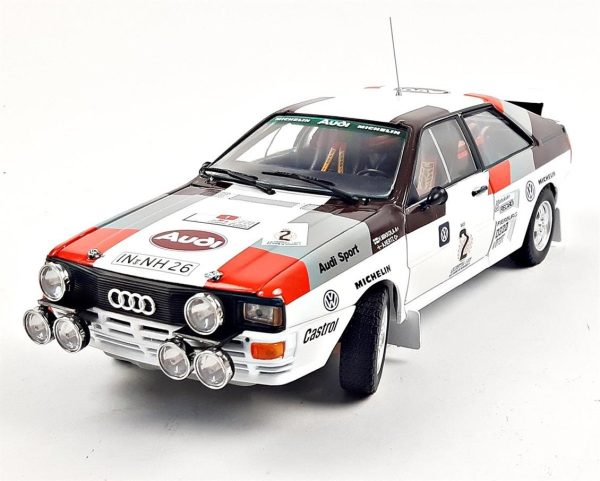 1/18 Audi Quattro A2 H.Mikkola/A.Hertz Winner Rally Argentina 1983 Diecast Araba, Sunstar 4250