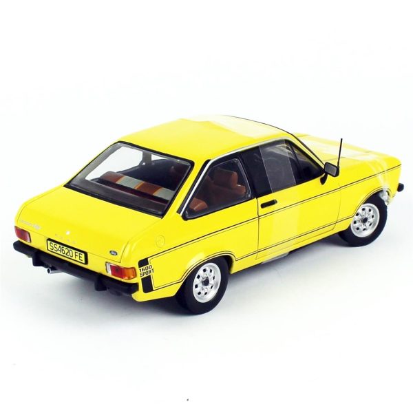 1/18 1975 Ford Escort MKII Sport Sarı Diecast Ralli Araba Modeli, Sunstar 4620R - Görsel 4