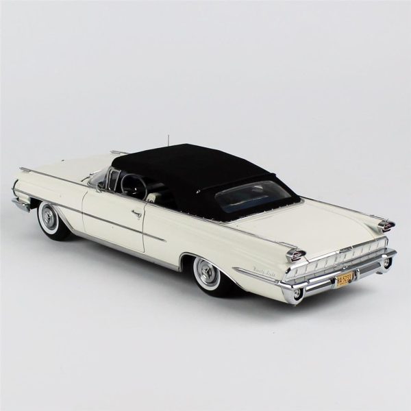 1/18 1959 Oldsmobile-98 Tek Kapı Kapalı Tenteli Polaris Beyazı Diecast Araba, Sunstar 5233 - Görsel 3
