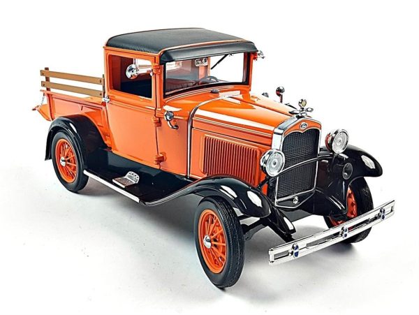 1/18 1931 Ford Model A Pickup Turuncu Diecast Kamyonet Modeli, Sunstar 6116 - Görsel 2