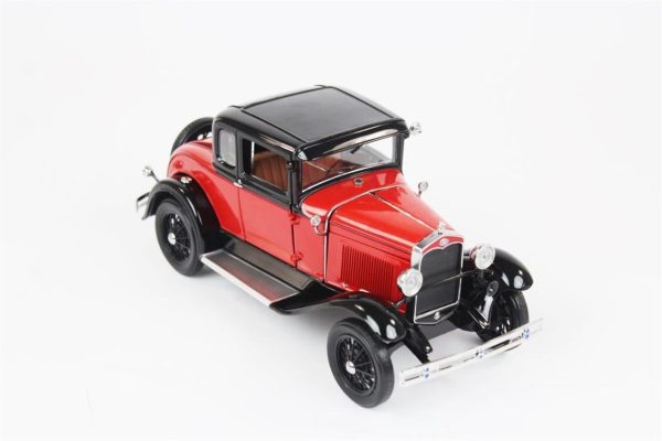 1/18 1931 Ford Model A Coupe Kırmızı-Mavi Diecast Araba, Sunstar 6137