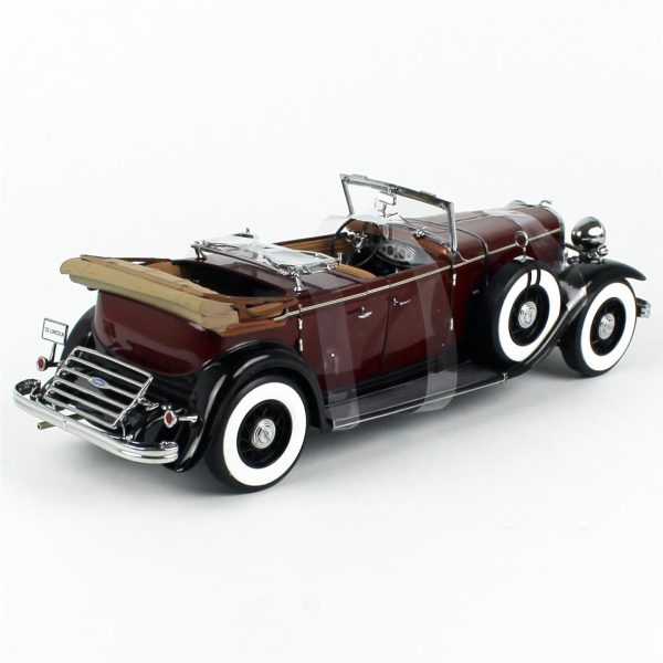 1/18 1932 Ford Lincoln KB Top Down Maron Diecast Araba, Sunstar 6167 - Görsel 4
