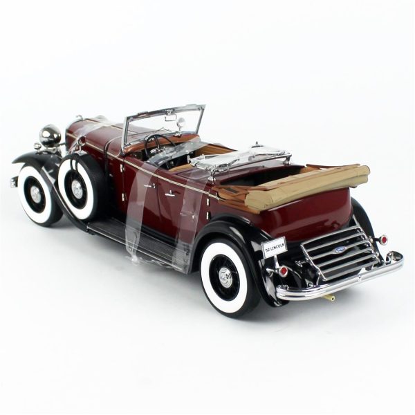1/18 1932 Ford Lincoln KB Top Down Maron Diecast Araba, Sunstar 6167 - Görsel 3