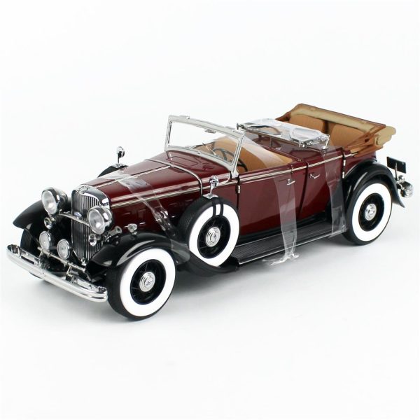 1/18 1932 Ford Lincoln KB Top Down Maron Diecast Araba, Sunstar 6167 - Görsel 2