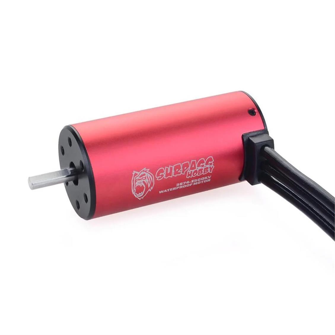 3674 Fırçasız 2250KV MotorMotor Soğutucu ve 120A Hız Kontrol Su Geçirmez Kombo Set, Surpass SP-236740-01 - Görsel 4