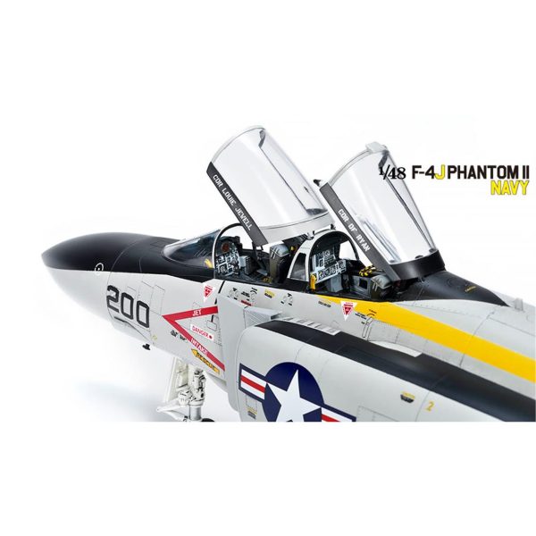 1/48 F-4J Phantom II (Navy) Savaş Uçağı Maketi, SWS 4809 - Görsel 4