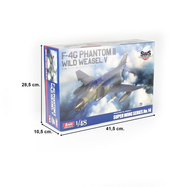 1/48 F-4G Phantom II (Wild Weasel V) Savaş Uçağı Maketi, SWS 4814 - Görsel 5
