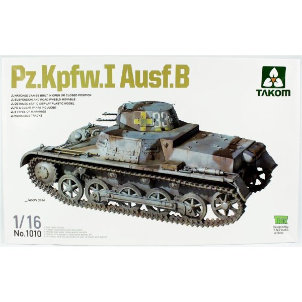 1/16 Alman Hafif Tankı Panzer-I (Versiyon B) Maketi, Takom 1010