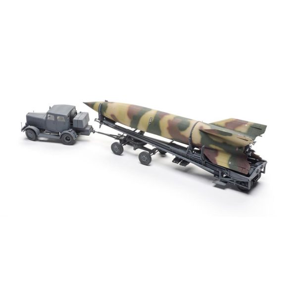 1/35 V-2 Rocket Rampası ve Hanomag SS100 Kamyonu Maketi, Takom 2030 - Görsel 2