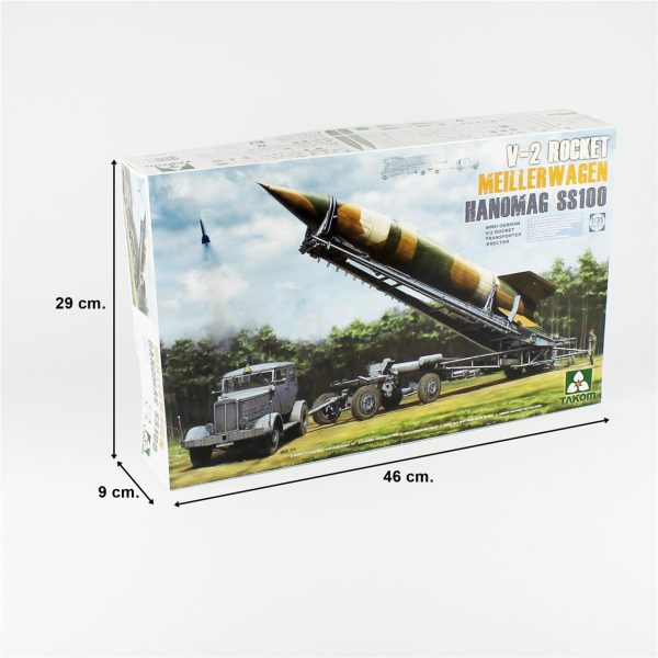 1/35 V-2 Rocket Rampası ve Hanomag SS100 Kamyonu Maketi, Takom 2030 - Görsel 5