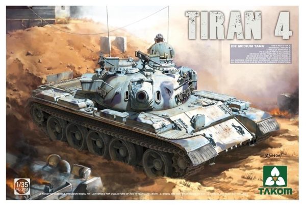 1/35 Tiran-4 IDF Orta Tank Maketi, Takom 2051