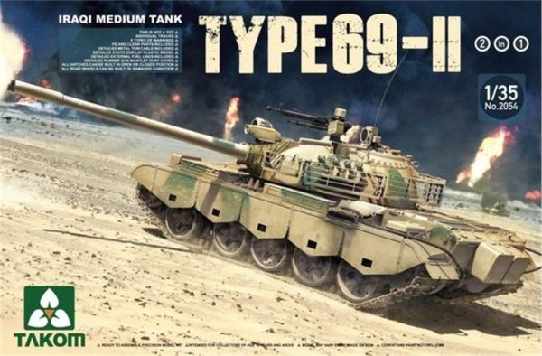 1/35 Irak Orta Tankı Type 69 (Versiyon 2) Maketi, Takom 2054