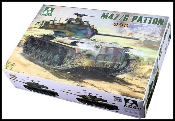 1/35 M47/G US Orta Tankı 2 in 1 Maketi, Takom 2070 - Görsel 6