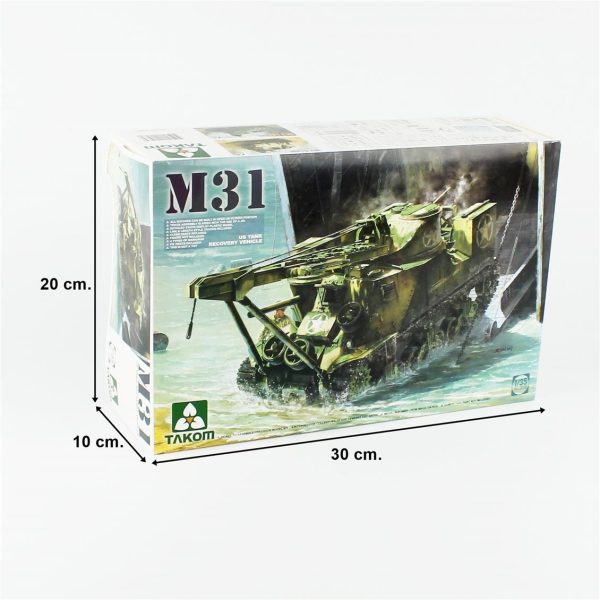 1/35 US M31 Tank Kurtarıcı Maketi, Takom 2088 - Görsel 5