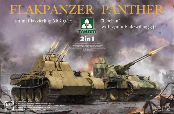 1/35 Flakpanzer Panther (Coelian) 2 in1 Maketi, Takom 2105