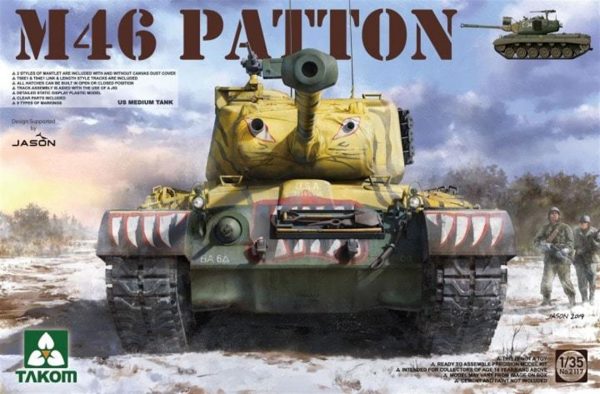 1/35 Amerikan Orta Tankı M-46 Patton Maketi, Takom 2117