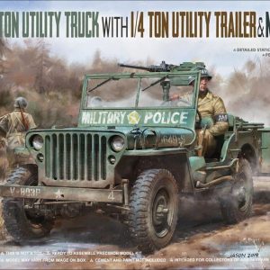1/35 Amerikan Kara Kuvvetleri Willys Jeep 1/4 Ton Maketi, Takom 2126