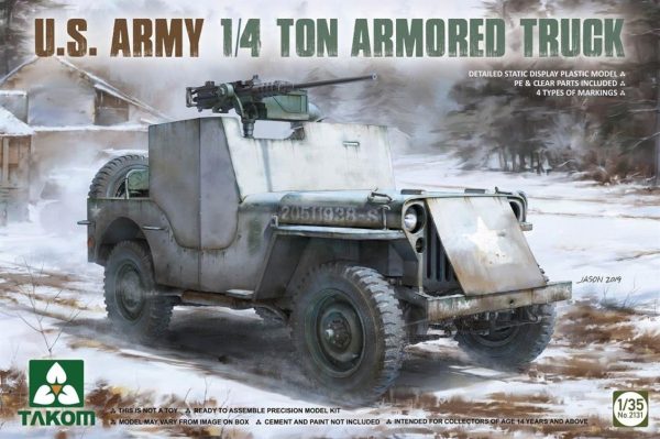 1/35 Amerikan Willys Jeep Maketi, Takom 2131