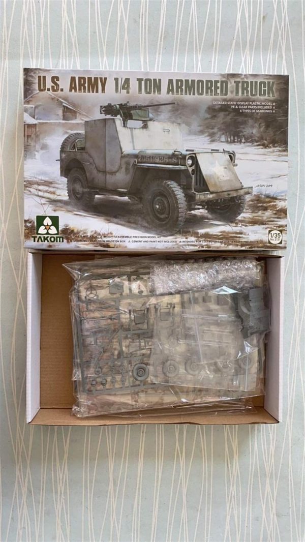 1/35 Amerikan Willys Jeep Maketi, Takom 2131 - Görsel 2