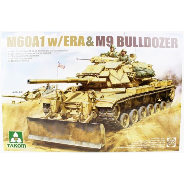 1/35 M60A1 Tankı ve ERA ve M9 Buldozer Maketi, Takom 2142