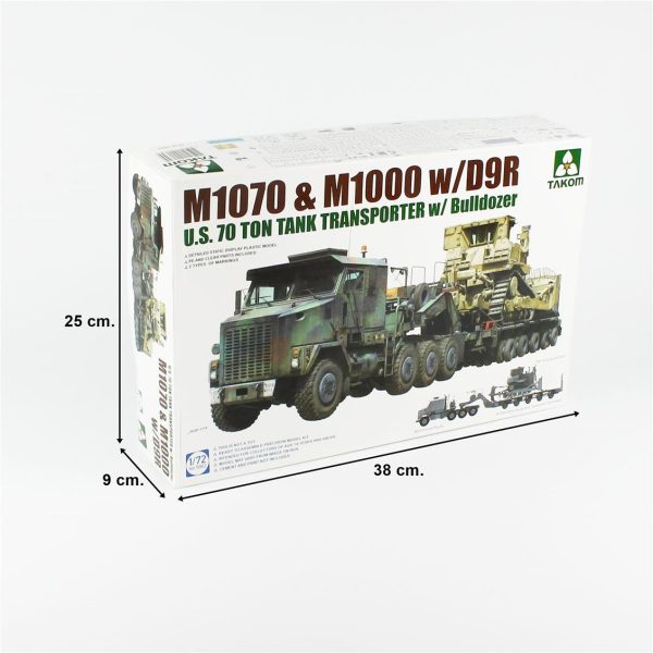 1/72 Amerikan D9R Dozeri ve M1070 Taşıyıcı Maketi, Takom 5002 - Görsel 5
