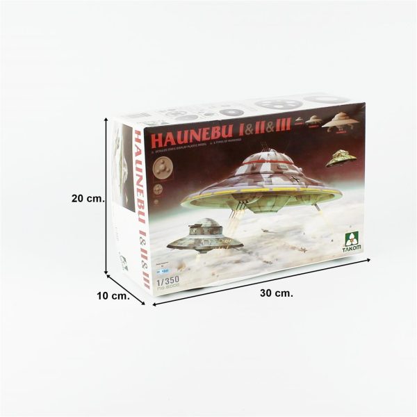 1/350 Uçandaireler HAUNEBU I & II & III Maketi, Takom 6008 - Görsel 5