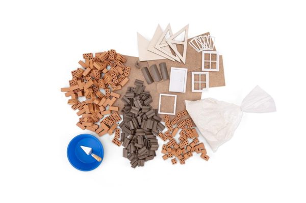 Ahşap Çatılı Ev Tuğla Maketi, Teifoc 4300 - Görsel 3